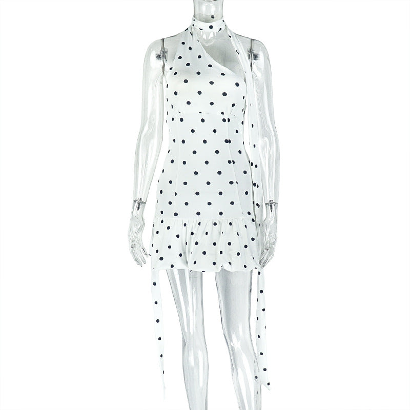 White Polka Dot