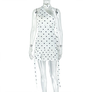 White Polka Dot