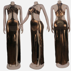 Women Sexy Hollow slit dress Dress freeshipping - Sassy Nilah Boutique