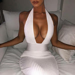 Women Backless Sexy Knitted Pencil Dress freeshipping - Sassy Nilah Boutique