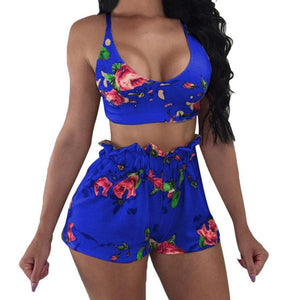 Floral Print Short & Top Set | Short & Top Set | Sassy Nilah Boutique