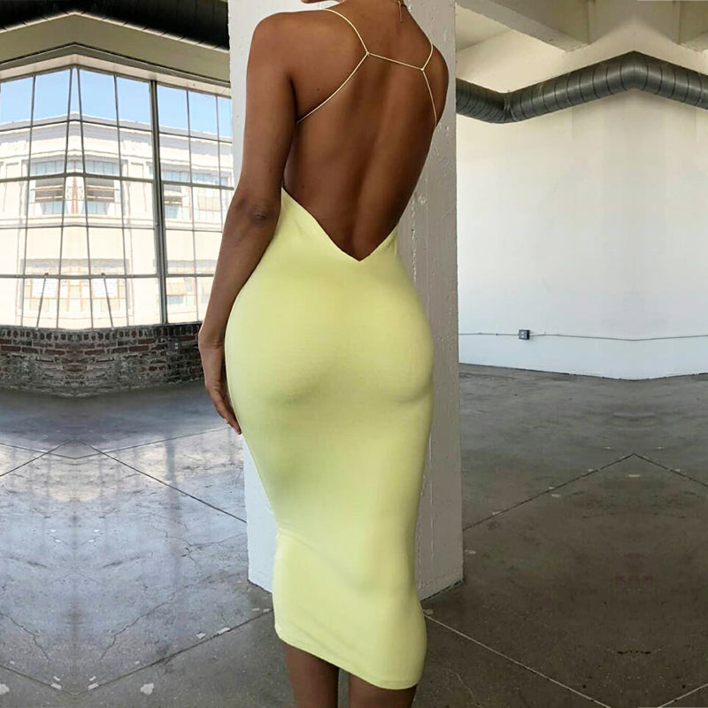 Backless Skinny Summer Dress | Summer Dress | Sassy Nilah Boutique