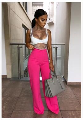 Women loose long high waist wide leg pants for women female lady long pants women's 2019 spring new S M L XL-in Pants freeshipping - Sassy Nilah Boutique