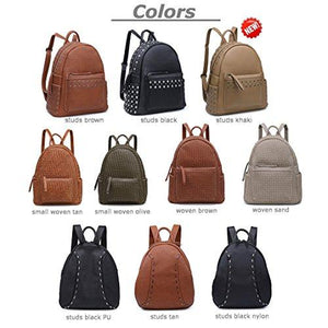 SHOMICO Women Backpack Purse Woven Trendy Stylish Casual Dayback freeshipping - Sassy Nilah Boutique