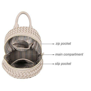 SHOMICO Women Backpack Purse Woven Trendy Stylish Casual Dayback freeshipping - Sassy Nilah Boutique