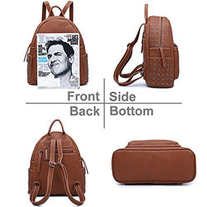 SHOMICO Women Backpack Purse Woven Trendy Stylish Casual Dayback freeshipping - Sassy Nilah Boutique