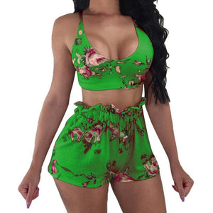 Floral Print Short & Top Set | Short & Top Set | Sassy Nilah Boutique