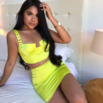 Off Green Satin Two Piece Set | Two Piece Dress | Sassy Nilah Boutique