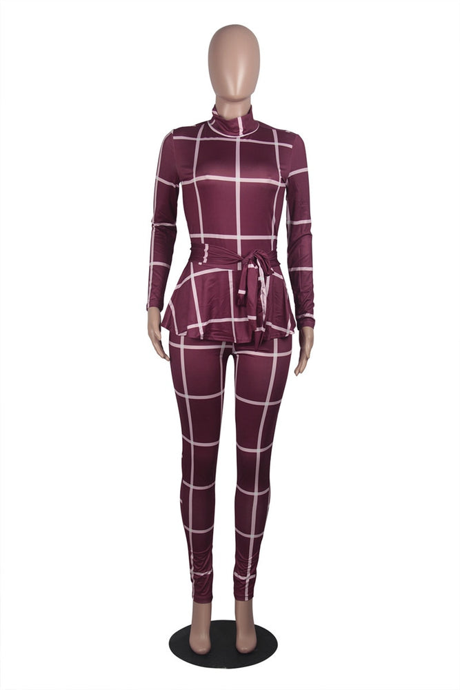 Plaid Print Women Bodycon Jumpsuit | Jumpsuit | Sassy Nilah Boutique