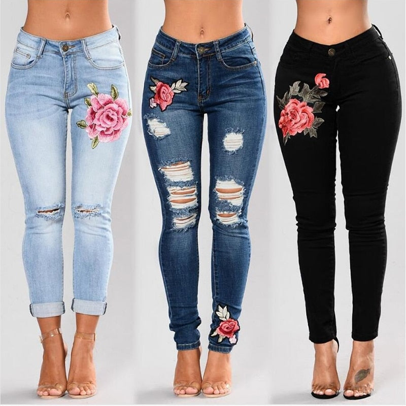 Embroidered Jeans For Women | Women's Jeans | Sassy Nilah Boutique