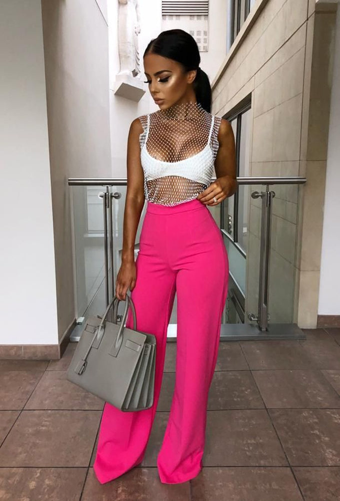 Women loose long high waist wide leg pants for women female lady long pants women's 2019 spring new S M L XL-in Pants freeshipping - Sassy Nilah Boutique