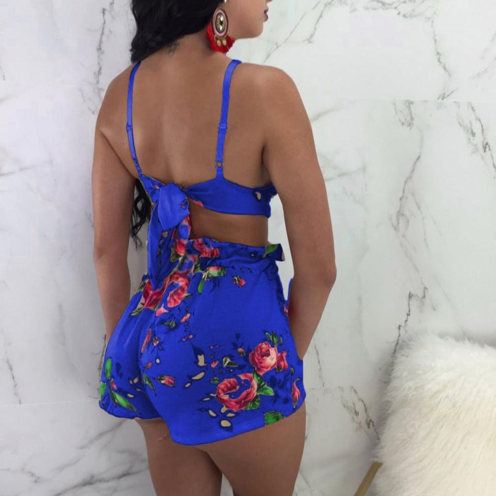 Floral Print Short & Top Set | Short & Top Set | Sassy Nilah Boutique