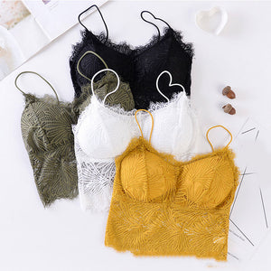 Women Push Up Wireless Lace Bra Top freeshipping - Sassy Nilah Boutique