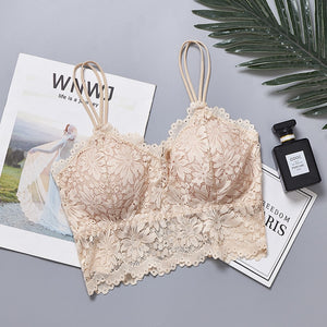 Women Push Up Wireless Lace Bra Top freeshipping - Sassy Nilah Boutique