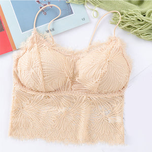 Women Push Up Wireless Lace Bra Top freeshipping - Sassy Nilah Boutique