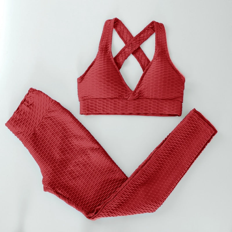 Women 3 Piece Gym Sets freeshipping - Sassy Nilah Boutique