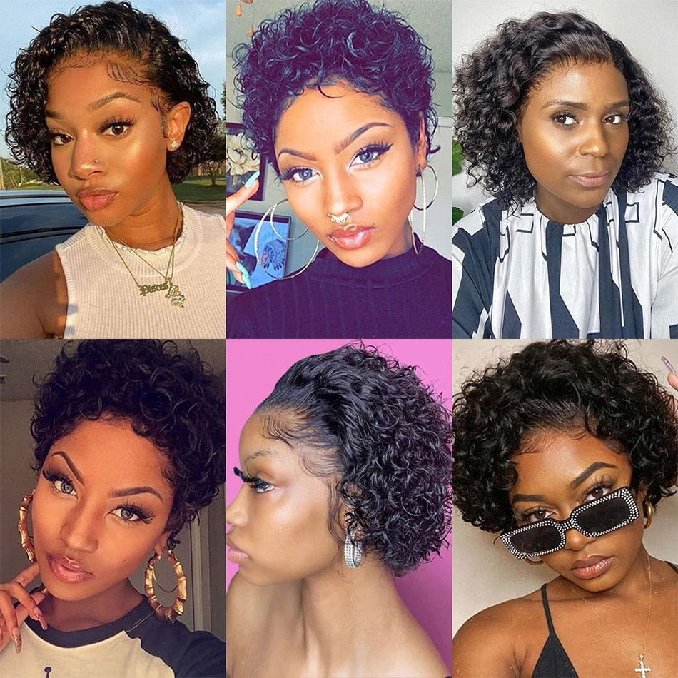 Curly Human Hair Wigs | Short Human Hair Wigs | Sassy Nilah Boutique