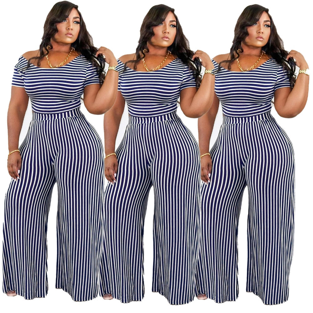 Women's Wide Leg Striped Jumpsuit | Jumpsuit | Sassy Nilah Boutique