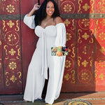 Plus Size Jumpsuit | Strapless Wide Leg Pants | Sassy Nilah Boutique