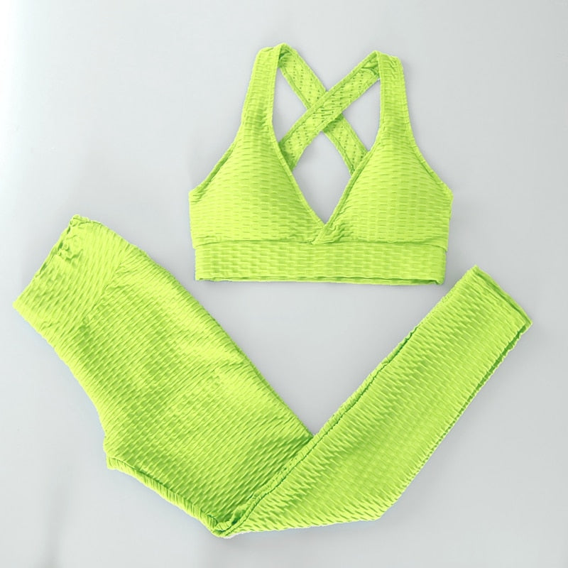 Women 3 Piece Gym Sets freeshipping - Sassy Nilah Boutique