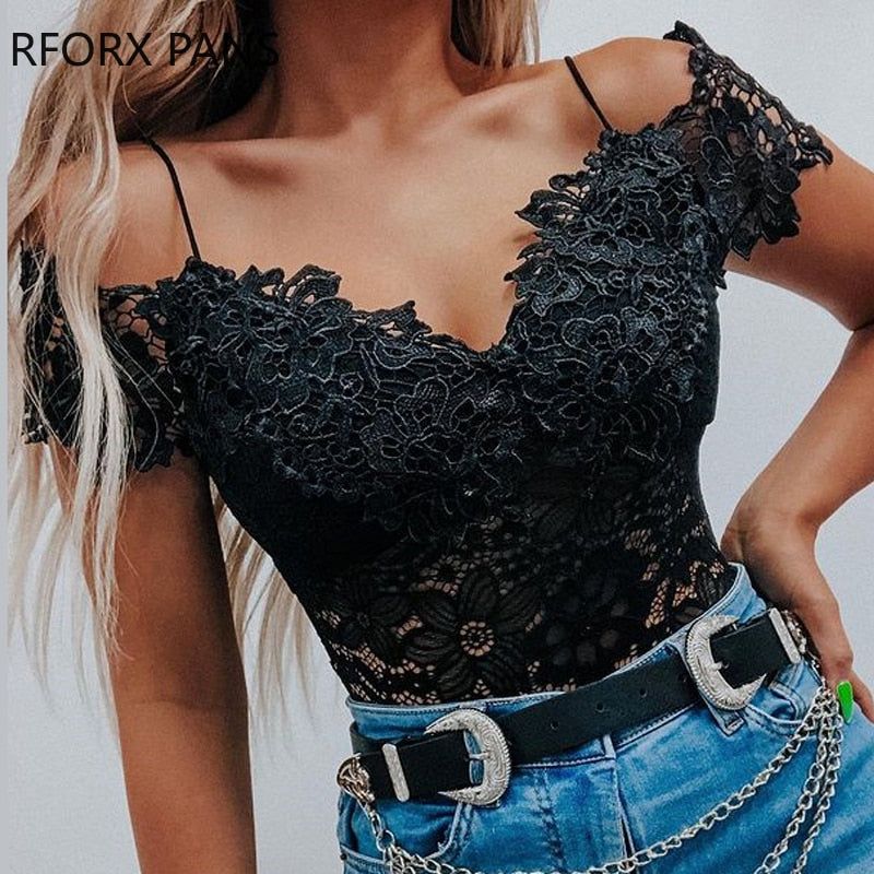 Women Cami Lace V neck Sexy Bodycon Short Tops