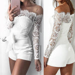 White Lace Bodysuits | Off Shoulder Suits | Sassy Nilah Boutique