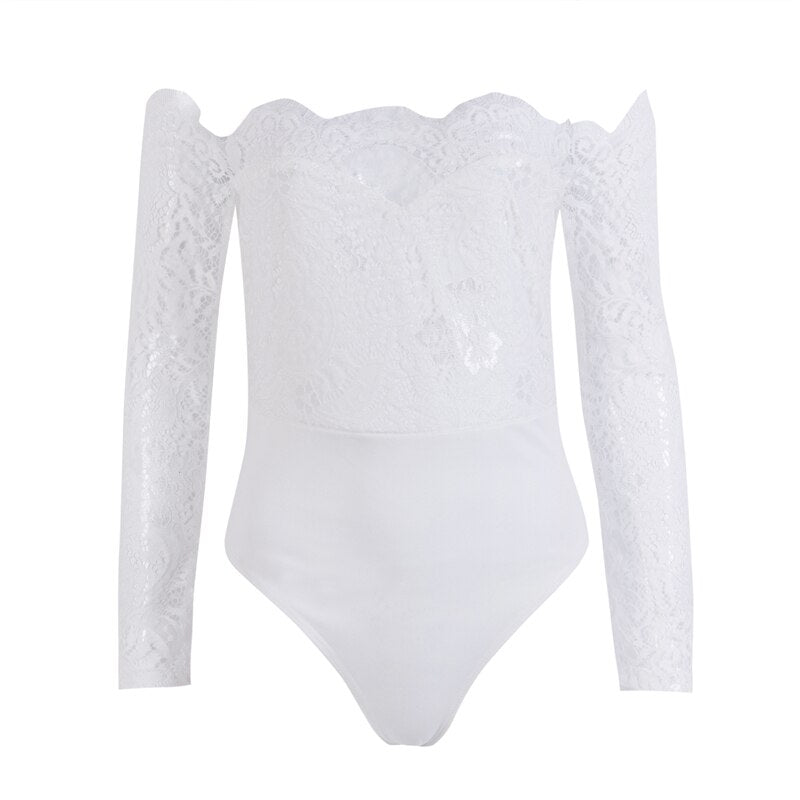 White Lace Bodysuits | Off Shoulder Suits | Sassy Nilah Boutique