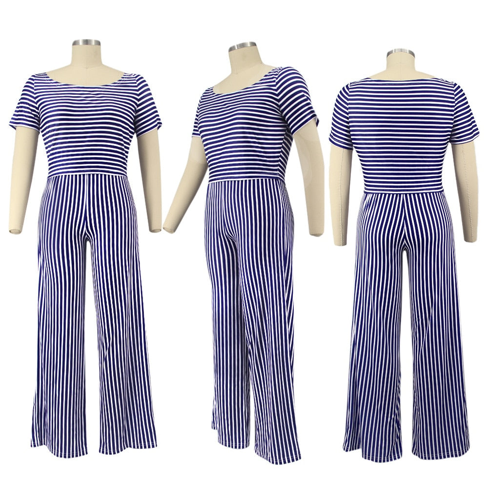 Women's Wide Leg Striped Jumpsuit | Jumpsuit | Sassy Nilah Boutique