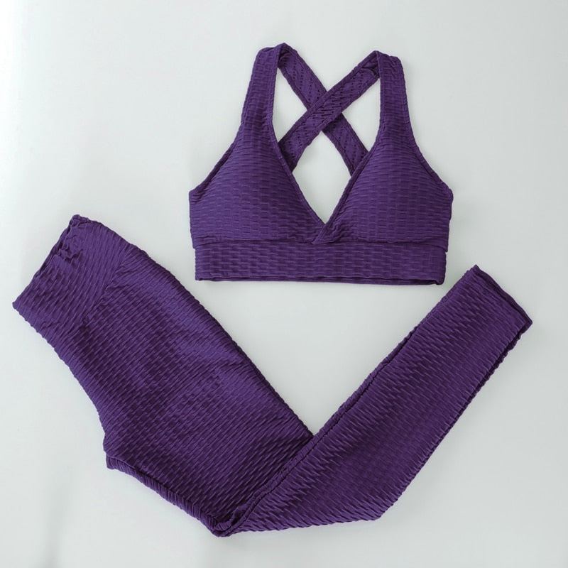 Women 3 Piece Gym Sets freeshipping - Sassy Nilah Boutique