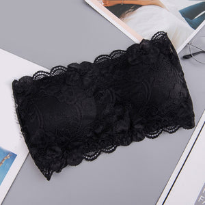 Black Lace Bandeau Bra | Women's Crop Tops | Sassy Nilah Boutique