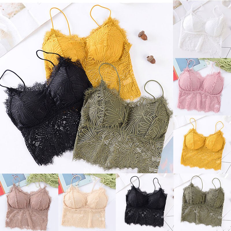 Women Push Up Wireless Lace Bra Top freeshipping - Sassy Nilah Boutique