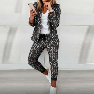 Women's Plaid printed Leisure Two-Piece Suit Set freeshipping - Sassy Nilah Boutique