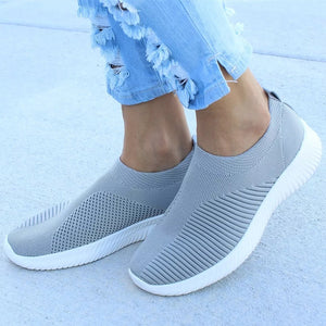 Women Flat Slip on White Shoes Woman Lightweight White Sneakers Summer Autumn Casual Chaussures Femme Basket Flats Shoes freeshipping - Sassy Nilah Boutique