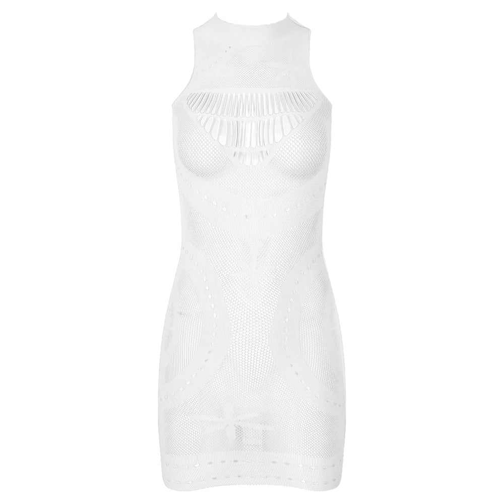 Fishnet Sleeveless Mini Dress | Sassy Nilah Boutique
