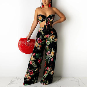 Floral Print Off shoulder Jumpsuit | Sassy Nilah Boutique