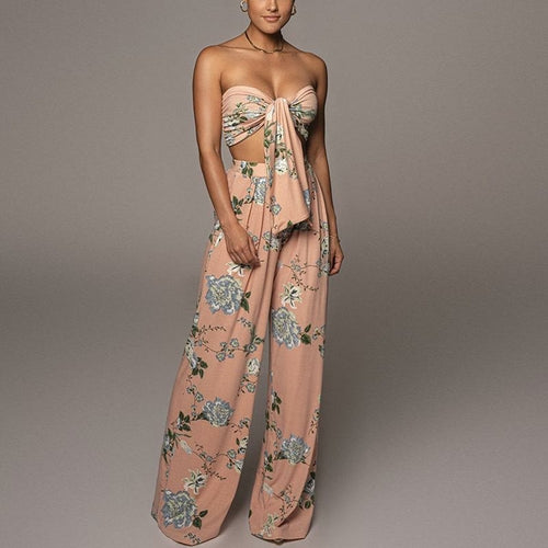 Floral Print Off shoulder Jumpsuit | Sassy Nilah Boutique