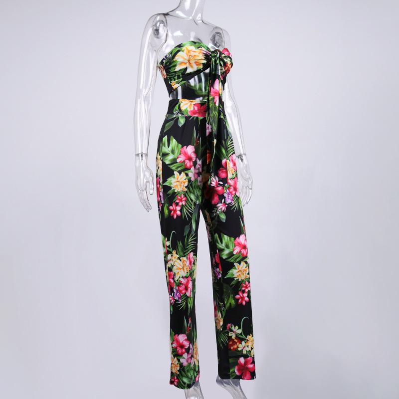 Floral Print Off shoulder Jumpsuit | Sassy Nilah Boutique