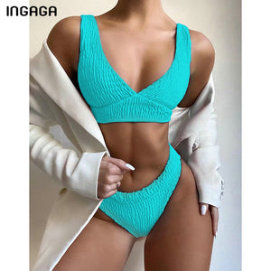 V-Neck Bikini Set For Women freeshipping - Sassy Nilah Boutique