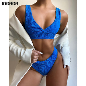 V-Neck Bikini Set For Women freeshipping - Sassy Nilah Boutique