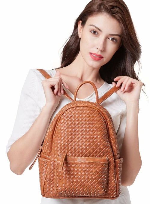 SHOMICO Women Backpack Purse Woven Trendy Stylish Casual Dayback freeshipping - Sassy Nilah Boutique