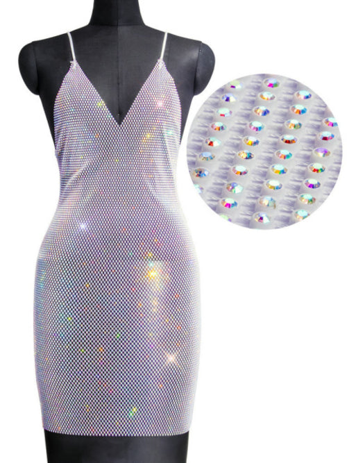 Rhinestone Fishnet Sequin Dress | Sequin Dress | Sassy Nilah Boutique