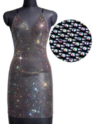 Rhinestone Fishnet Sequin Dress | Sequin Dress | Sassy Nilah Boutique