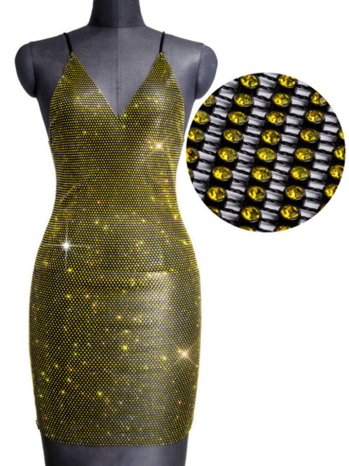 Rhinestone Fishnet Sequin Dress | Sequin Dress | Sassy Nilah Boutique