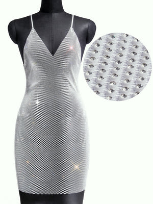 Rhinestone Fishnet Sequin Dress | Sequin Dress | Sassy Nilah Boutique