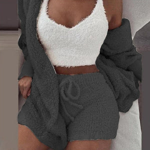 Women Casual Sportswear Two Piece Sets Drawstring Crop Top and Shorts Summer Matching Set Athleisure 2022 New freeshipping - Sassy Nilah Boutique