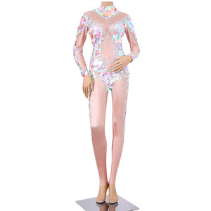 Mermaid Sequin Stage Jumpsuit | Party Bodysuits | Sassy Nilah Boutique