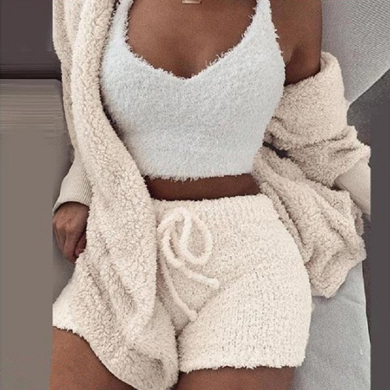 Women Casual Sportswear Two Piece Sets Drawstring Crop Top and Shorts Summer Matching Set Athleisure 2022 New freeshipping - Sassy Nilah Boutique