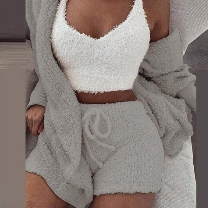 Women Casual Sportswear Two Piece Sets Drawstring Crop Top and Shorts Summer Matching Set Athleisure 2022 New freeshipping - Sassy Nilah Boutique