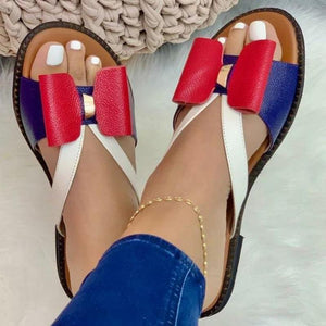 Summer Women Slippers Cute Butterfly Knot Casual Sandals Lady Slides