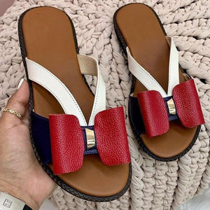 Summer Women Slippers Cute Butterfly Knot Casual Sandals Lady Slides